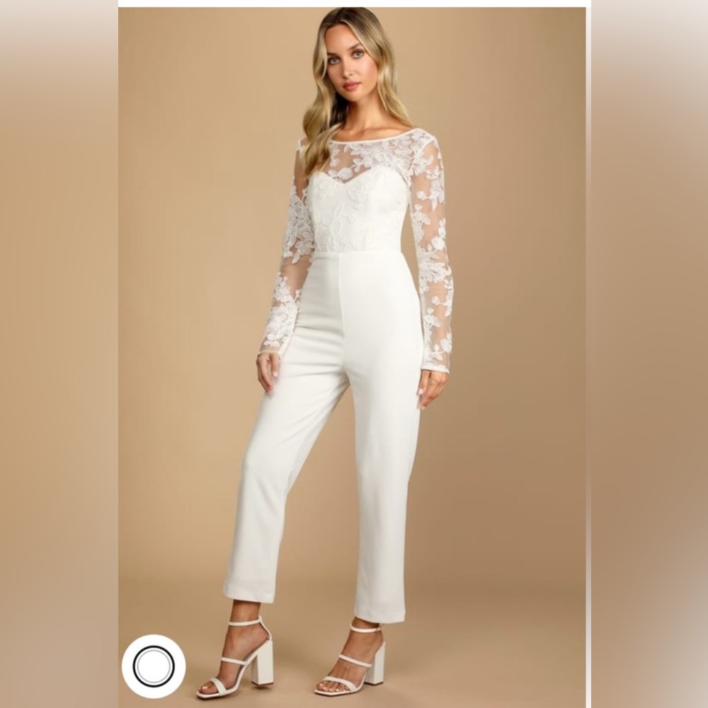 Never worn white jumpsuit